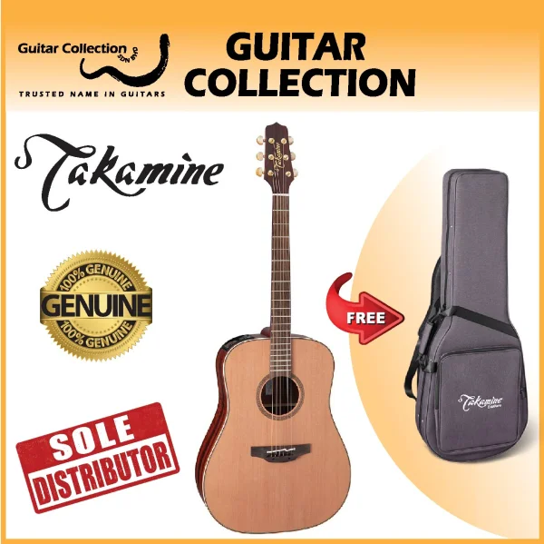 Takamine FN15 AR | Pro Series | Dreadnought Acoustic-Electric Guitar | Solid Cedar Top, Rosewood B&S | CTF-2N | Bag - Image 1