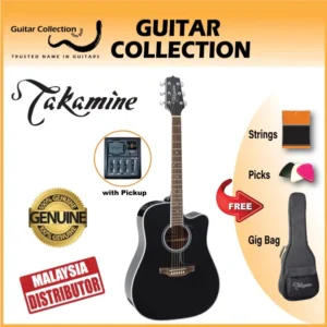 Takamine GD34CE BLK | G Series | Dreadnought Cutaway Acoustic-Electric Guitar (G30) - Image 1
