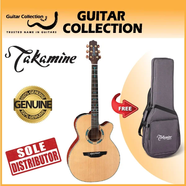 Takamine Santa Fe LTD2023 | Limited Edition | Acoustic-Electric Guitar | Solid Cedar Top, Silky Oak B&S | CTF-2N | Bag - Image 1