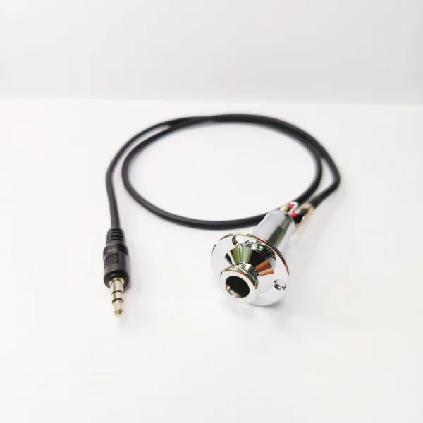 Takamine TGP0876C Endpin Jack for Acoustic-Electric Guitar for G & Pro Series (Chrome) - Image 1